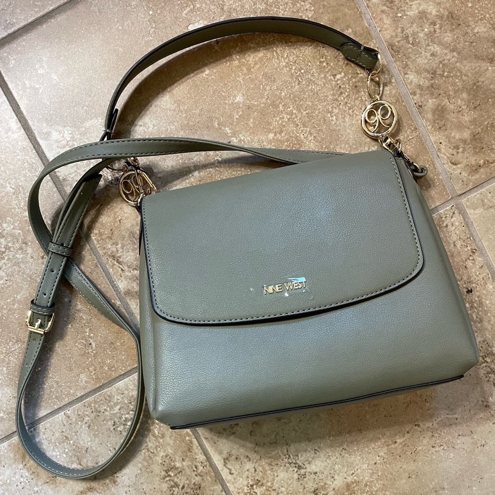 Olive Green Nine West Cross Body Purse